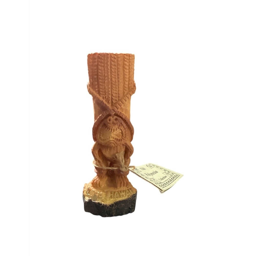 Vtg Cheifly Hawaii-Kaneoha God of Money Tiki Figurine Polynesian